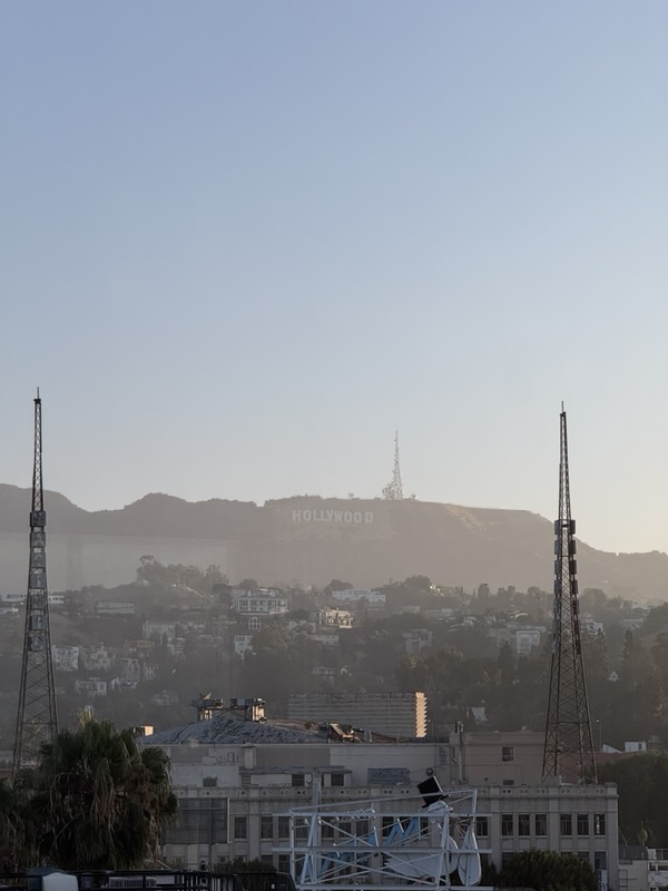 Das Hollywood Sign im Morgendunst